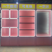 Amusement park display cabinet customized trendy handmade office toy storage cabinet points redemption gift shelf island table