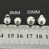 Wholesale Lotus silver button auspicious drop evil national clothing button DIY bracelet accessories