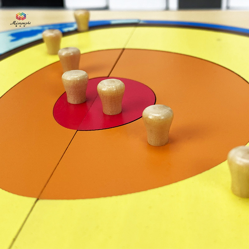 Montessori Science Geography Montessori Teaching Aids Early Education Children Wooden Puzzle Toy Planet Core Puzzle