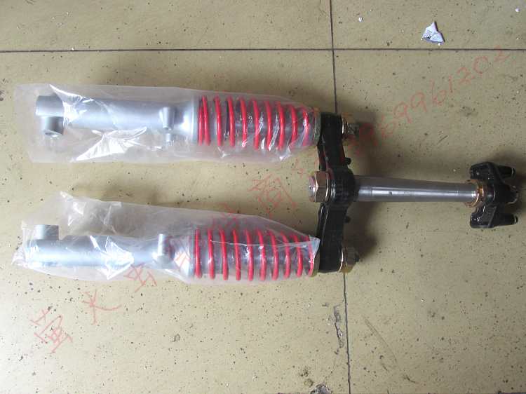 Large-yang Everest Totally Enclosed Electric Tricycle Shock Absorbing 37 Oil pressure damping front fork upper and lower linking plate direction column