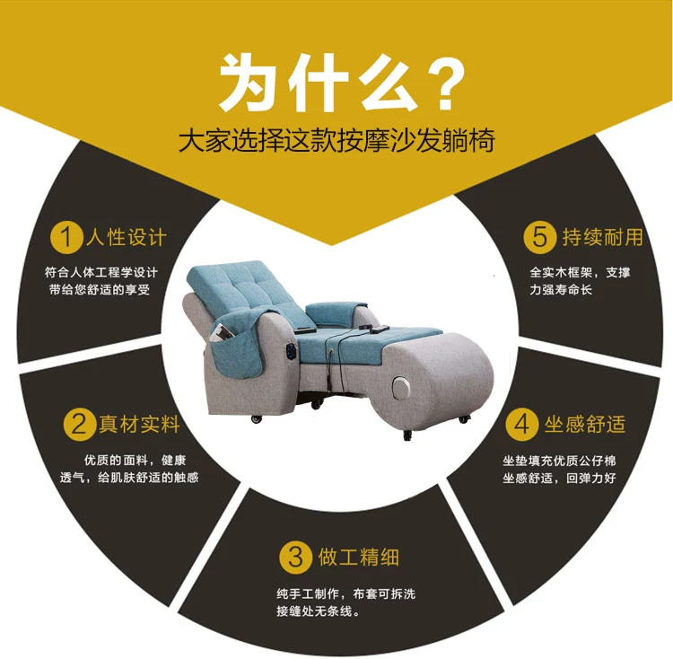 Đơn giản và hiện đại sofa vải nhỏ căn hộ mủ phòng chờ chaise ghế massage rửa beanbag giường đơn ghế - Ghế sô pha