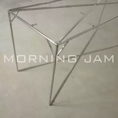 A043 solid stainless steel dining table stand Moring custom