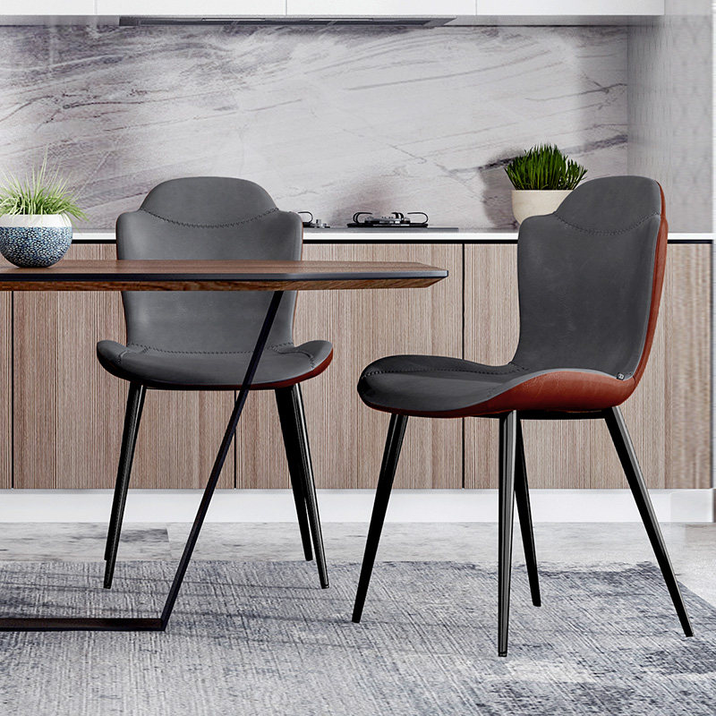 Italian Minimalist Dining Chair Light Lavish Minimalist Home Comfort Small Household Type Soft Bag Backrest Chair Casual Makeup Computer Chair