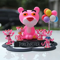 Dễ thương màu hồng da báo nghịch ngợm trang trí xe trang trí xe phụ kiện nam và nữ sáng tạo xe ô tô cung cấp đồ trang trí taplo ô tô