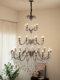 French-Style Vintage Chandelier, Black High-End Villa Living Room Egyptian Crystal Lamp, Bar Counter, Restaurant, Hotel Lobby Chandelier