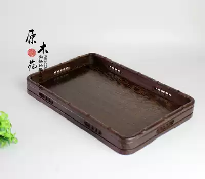 Redwood incense plate incense burner storage plate chicken wing wood rectangular wood tray wooden tea plate solid wood fruit plate special offer