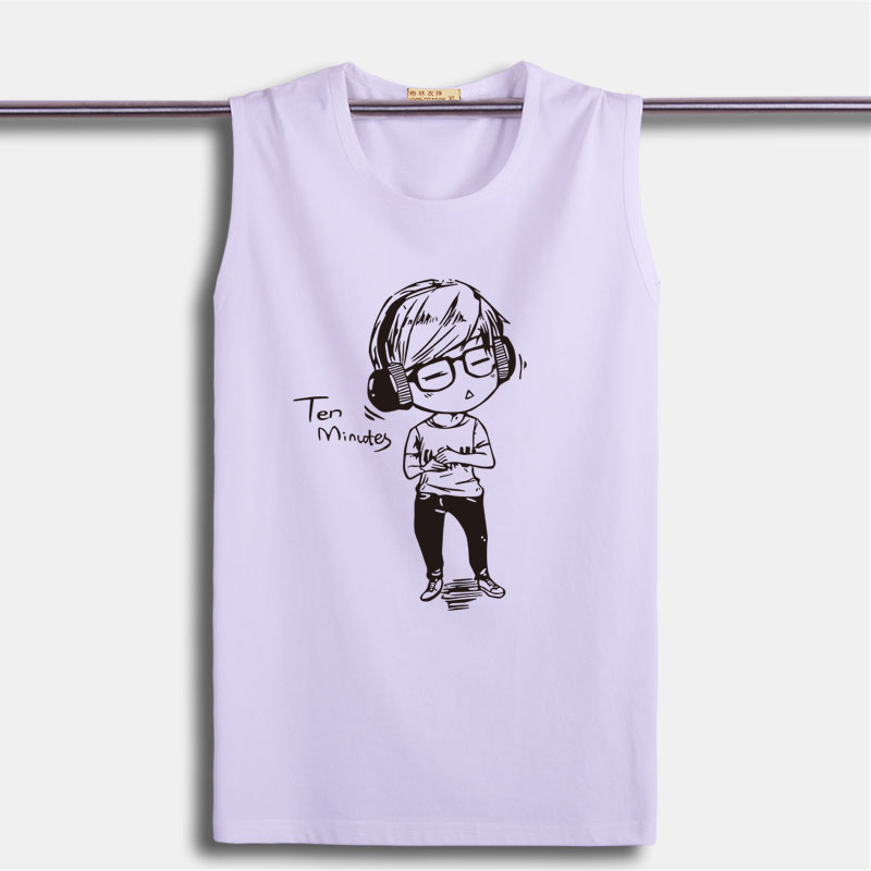 Mùa hè nam vest bông nam lỏng lẻo kích thước lớn không tay t-shirt thể thao bóng rổ thủy triều của nam giới rộng vai mồ hôi vest nam