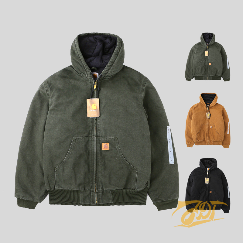 Carhartt Active Jacket J130 J140 104050 Classic Autumn/Winter Distressed Jacket Carhartt Active Jacket J130 J140 104050 Classic Autumn/Winter Distressed Jacket