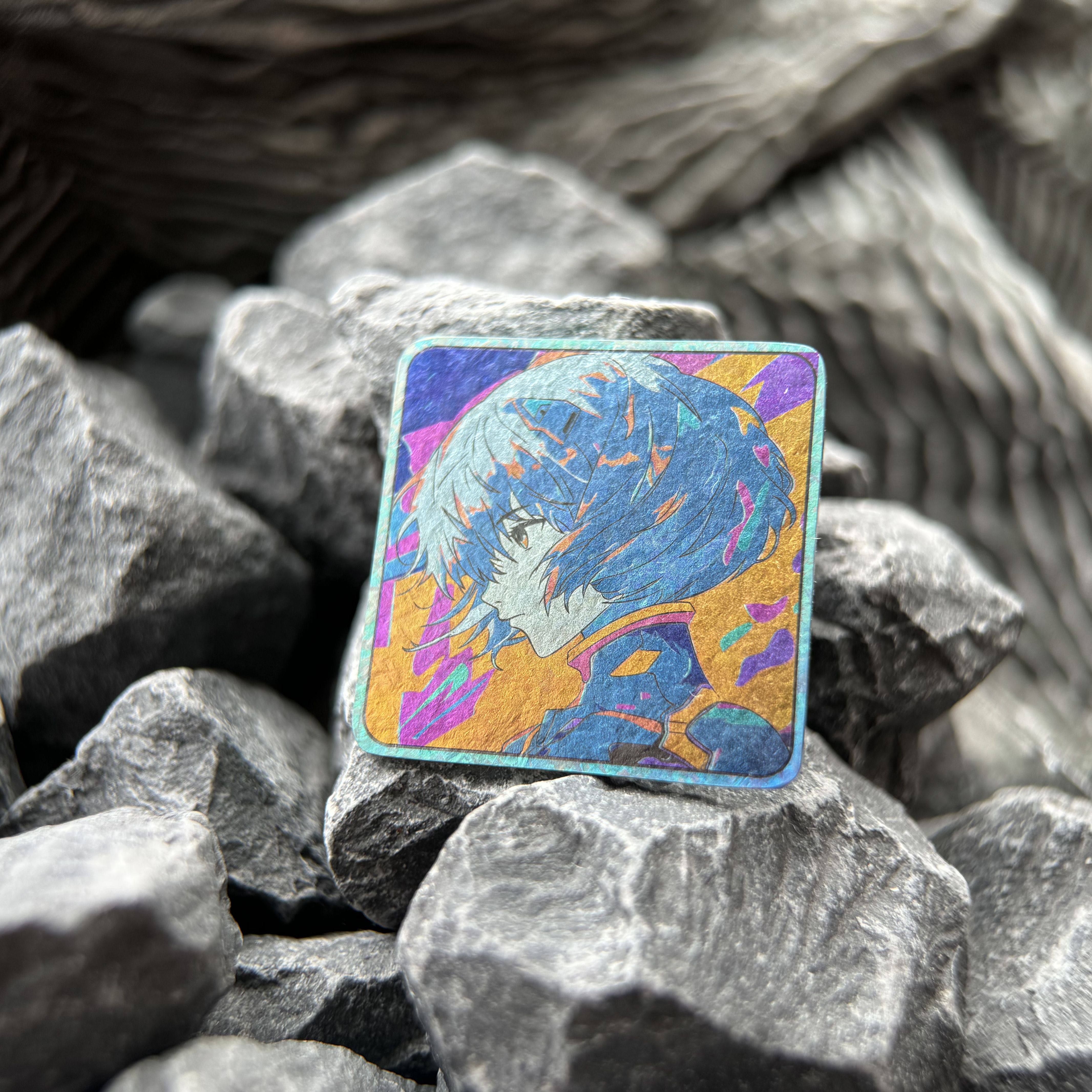 Titanium Dimension Rei EVA Velcro titanium alloy morale Badge Armband Fridge Sticker Backpack Badge