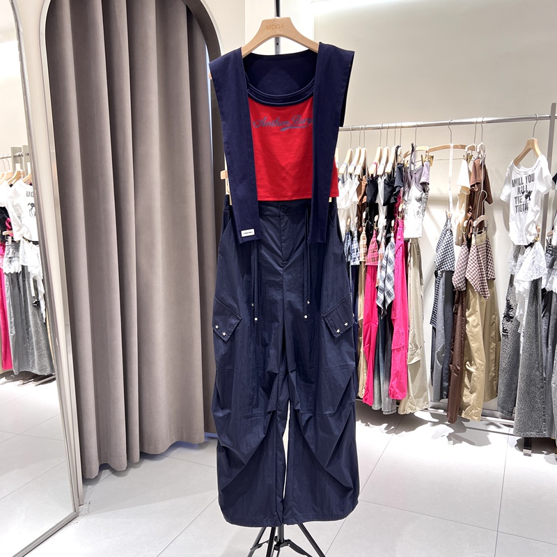 Sweet and Spicy Style 2026 Summer New Fashion Slimming Sleeveless Vest + Shawl + Wide-Leg Pants Three-Piece Set for Women Sweet and Spicy Style 2026 Summer New Fashion Slimming Sleeveless Vest + Shawl + Wide-Leg Pants Three-Piece Set for Women