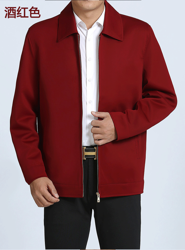 Mùa xuân 2017 cỡ lớn áo khoác giản dị nam áo khoác mỏng áo khoác trung niên áo khoác lửng cha mặc bomber nam