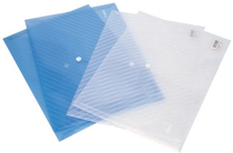 Del 5501 file bag A4 transparent press button briefcase office file bag test kit information kit file set