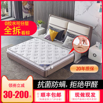 Seahorse mattress palm pad coconut palm pad hard pad thin latex children's spine palm mattress glue-free custom folding