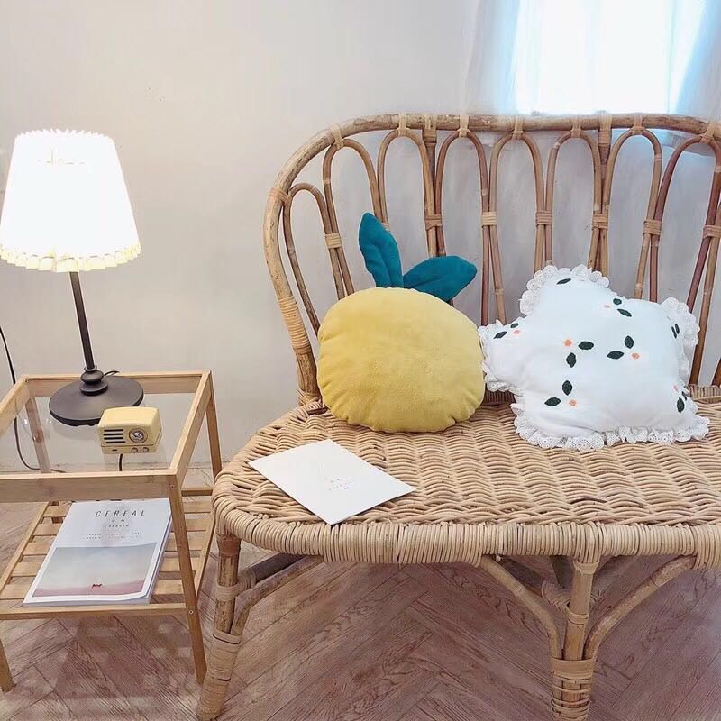 Ins line trái cây gối gầy táo cam đệm màu đỏ nhà sofa trang trí da cúc thắt lưng xe - Trở lại đệm / Bolsters bộ chăn gối văn phòng giá rẻ