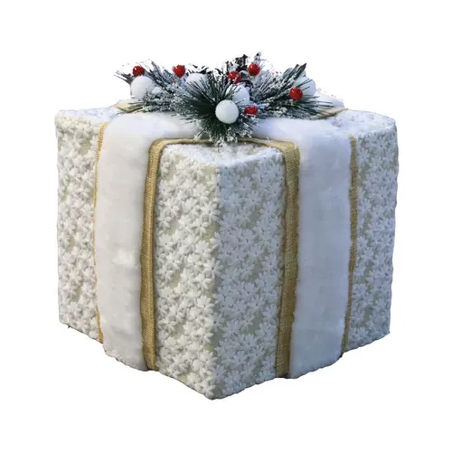 Рождественский декор, ювелирное украшение, белая подарочная коробка, набор