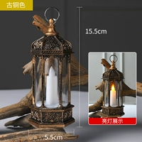 Бронзовая шестиугольная свеча