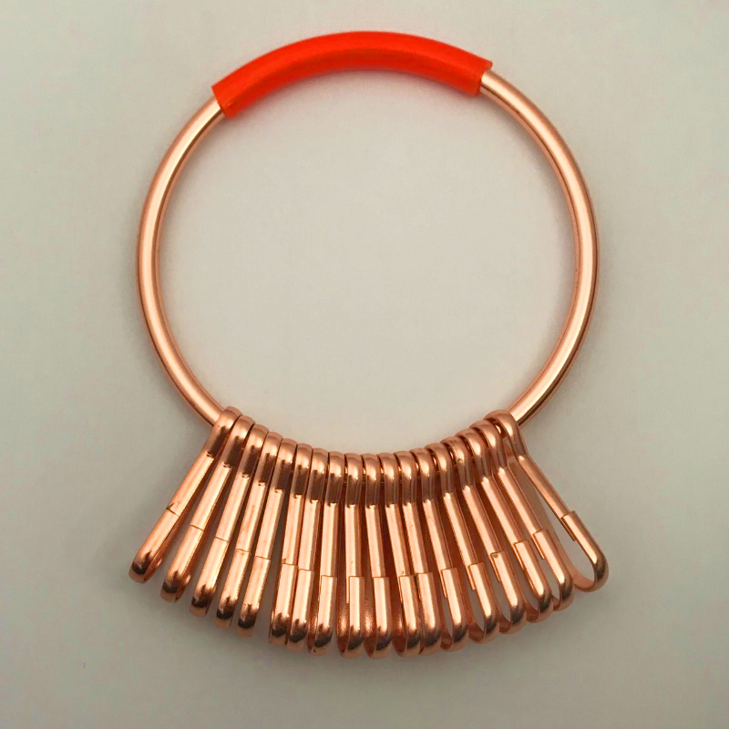 New Metal Creative Keychain, Simple Wristlet Key Holder with Multiple Hooks, Storage Tray, Circle Ring, Solid Color New Metal Creative Keychain, Simple Wristlet Key Holder with Multiple Hooks, Storage Tray, Circle Ring, Solid Color