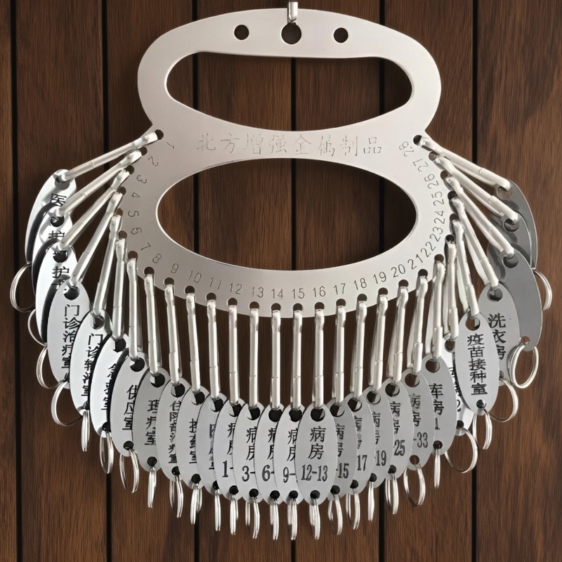 Creative Stainless Steel Thickened Gourd-Shaped Key Board, Warehouse and Car Dealership Key Ring Buckle, Can Be Marked as a Key Management Board Creative Stainless Steel Thickened Gourd-Shaped Key Board, Warehouse and Car Dealership Key Ring Buckle, Can Be Marked as a Key Management Board