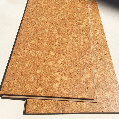 Portugal imports suitable soft wood floor natural environment protection adhesive lock type cork reinforced composite floor gingko