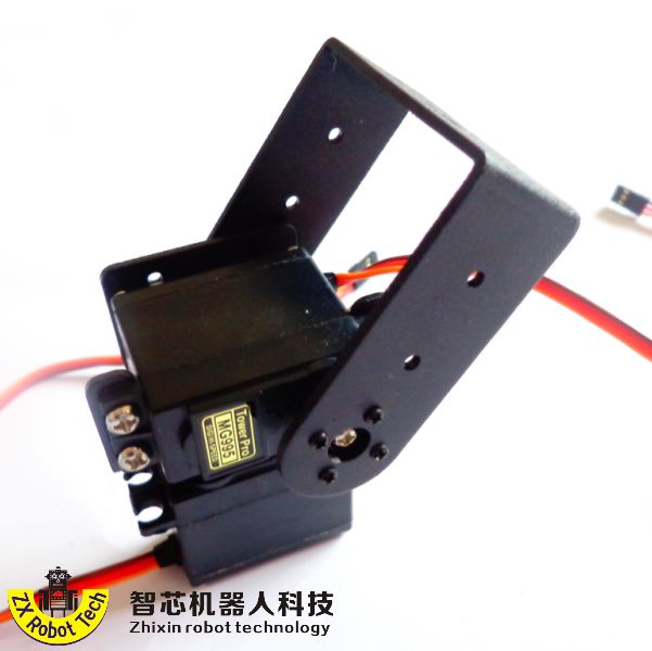 二自由度MG995舵机云台关节 机械手 云台支架 舵机支架机器人配件