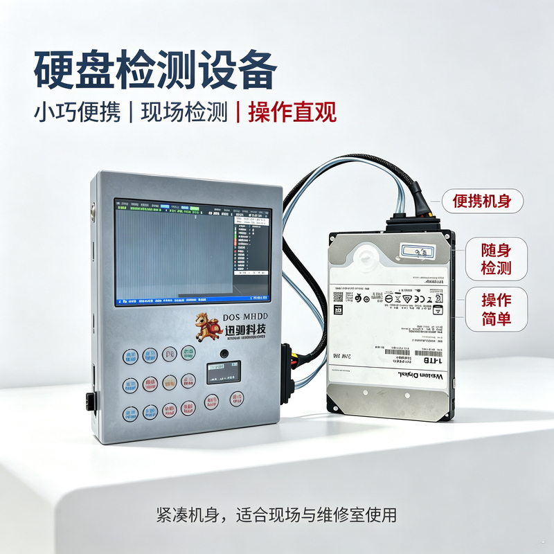 The Latest Handheld Hard Drive Tester for Checking Status/Health/Scanning/Low-Power Settings/Voltage and Current/Short Circuit Protection