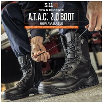 5 11 Tactical boots 12391 Side zipped 8 inches High Help Black Boots ATAC 2 0 Version 12393 Desert Boots