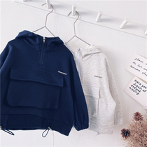 Xiaojie Family Childrens coat spring and autumn childrens clothing 2021 new boy pullover coat tide Korean version of small childrens clothes