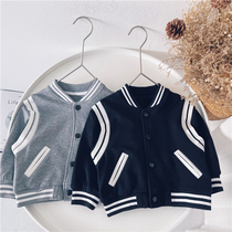Xiao Jiejia childrens clothing boys handsome jacket foreign tide spring 2021 boys baseball jacket