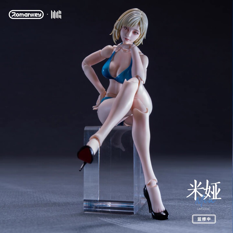 In Stock Romankey Mia Movable Action Figure Painted Complete Product 1/12 Female Figure Art