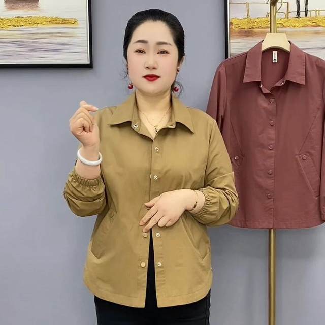 Age-reducing lapels to cover up the flesh, fashionable and elegant single-layer thin coat