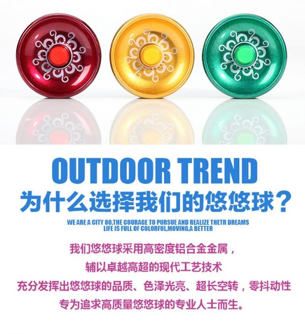 Tốc độ cao hiệu suất cao hợp kim Yo-Yo mát mẻ Yo-Yo đồ chơi gian hàng ngày tháng sáu yoyo kim loại