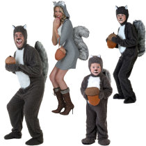 New Halloween costume cute squirrel animal suit adult children squirrel suit stage performance suit parent-child costume