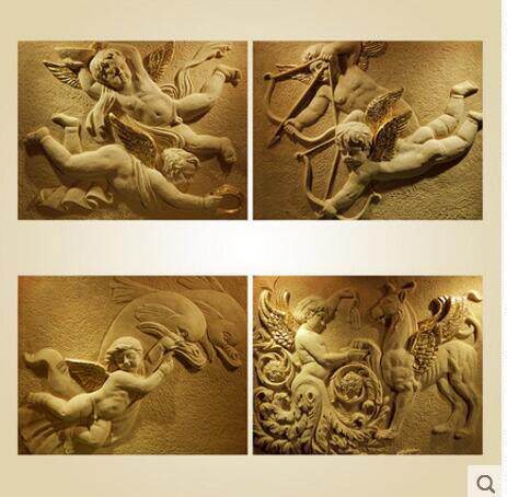 Sandstone angel sculpture Living room Sandstone art sculpture Angel figure Sandstone sculpture