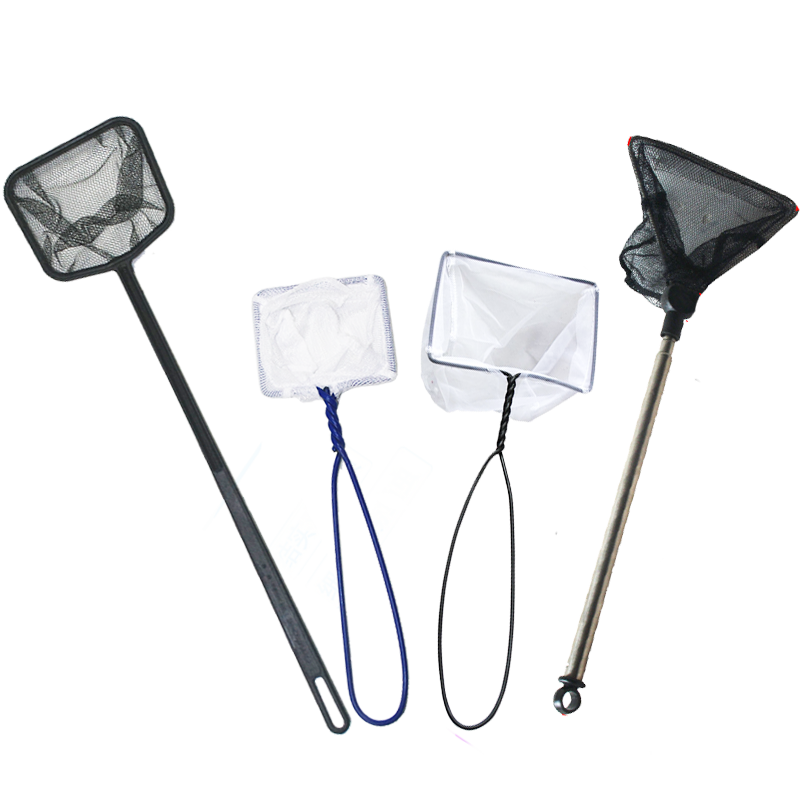 日本水族箱sudo鱼捞鱼缸细网纹布工艺渔捞养金鱼网兜s号m 号