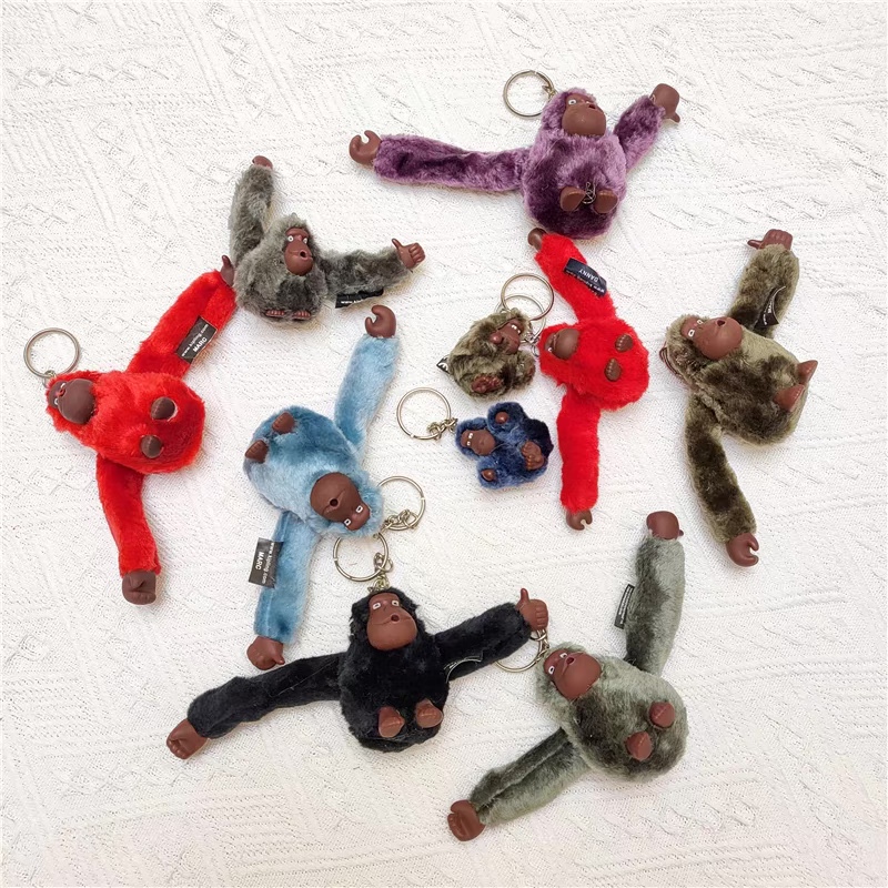 Cute Plush Personalized Doll Pendant, Ugly-Cute Monkey Cartoon Doll, Backpack, Bag, Car Keychain Pendant