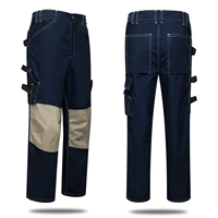 Темно -синие штаны много -сажина