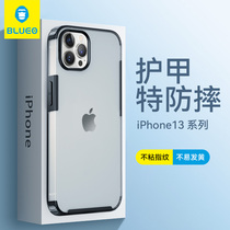 Blue Scarlet Bluo suitable for apple 13 phone shell new iPhone12promax protective sleeve 13pro transparent male and female gorilla ultra slim lens full package mini care