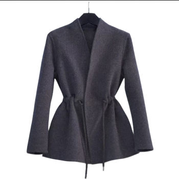 2025 autumn and winter double-sided cashmere coat short style fashionable