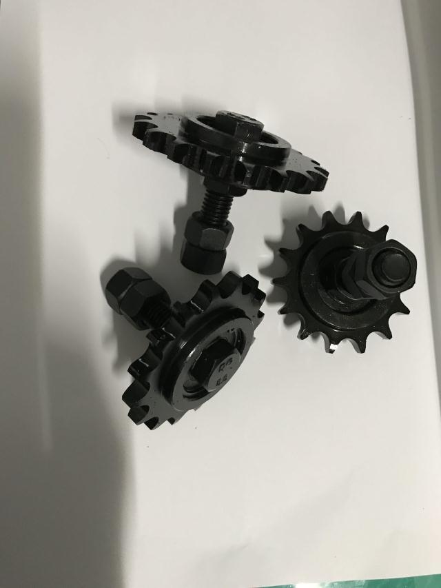 Sprocket tensioner 08B 08A 14 teeth 16 teeth 18 teeth RS40 4 points sprocket pitch 12 7 Idler