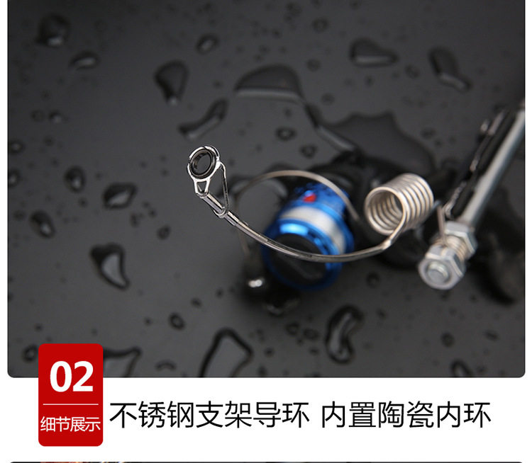 Ice удочкой 新款弹簧竿自动钓鱼竿船钓筏钓桥钓杆带地插全金属海竿冰钓竿套装