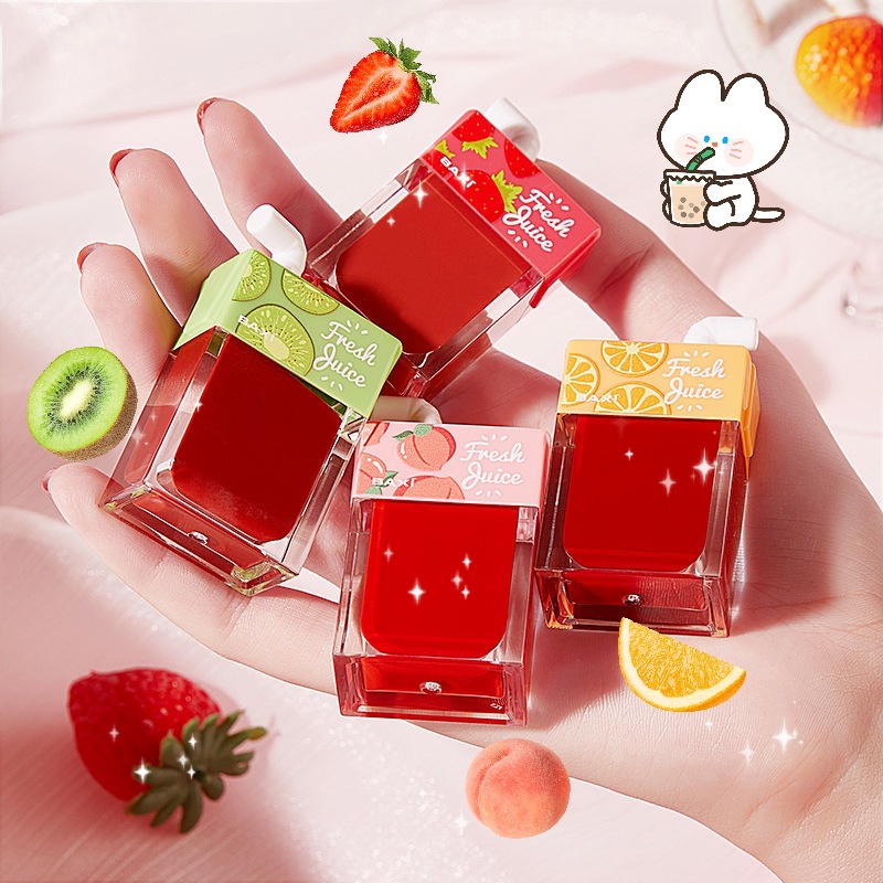 BAIXI Basie Water Resources Tulip Juice Lip Glaze kit waterproof not easy to drop color Student Affordable Water Light Mirror lipstick
