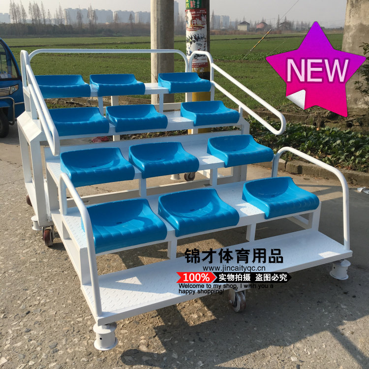 New Factory Direct Sales Athletics Venue Mobile Telescopic FinishIng Table Timing Platform 12 seats