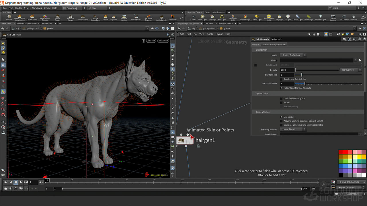 中英文字幕-Houdini动物毛发模拟阿诺德渲染教程 Fantasy Creature Grooming in Houdini 10008.jpg