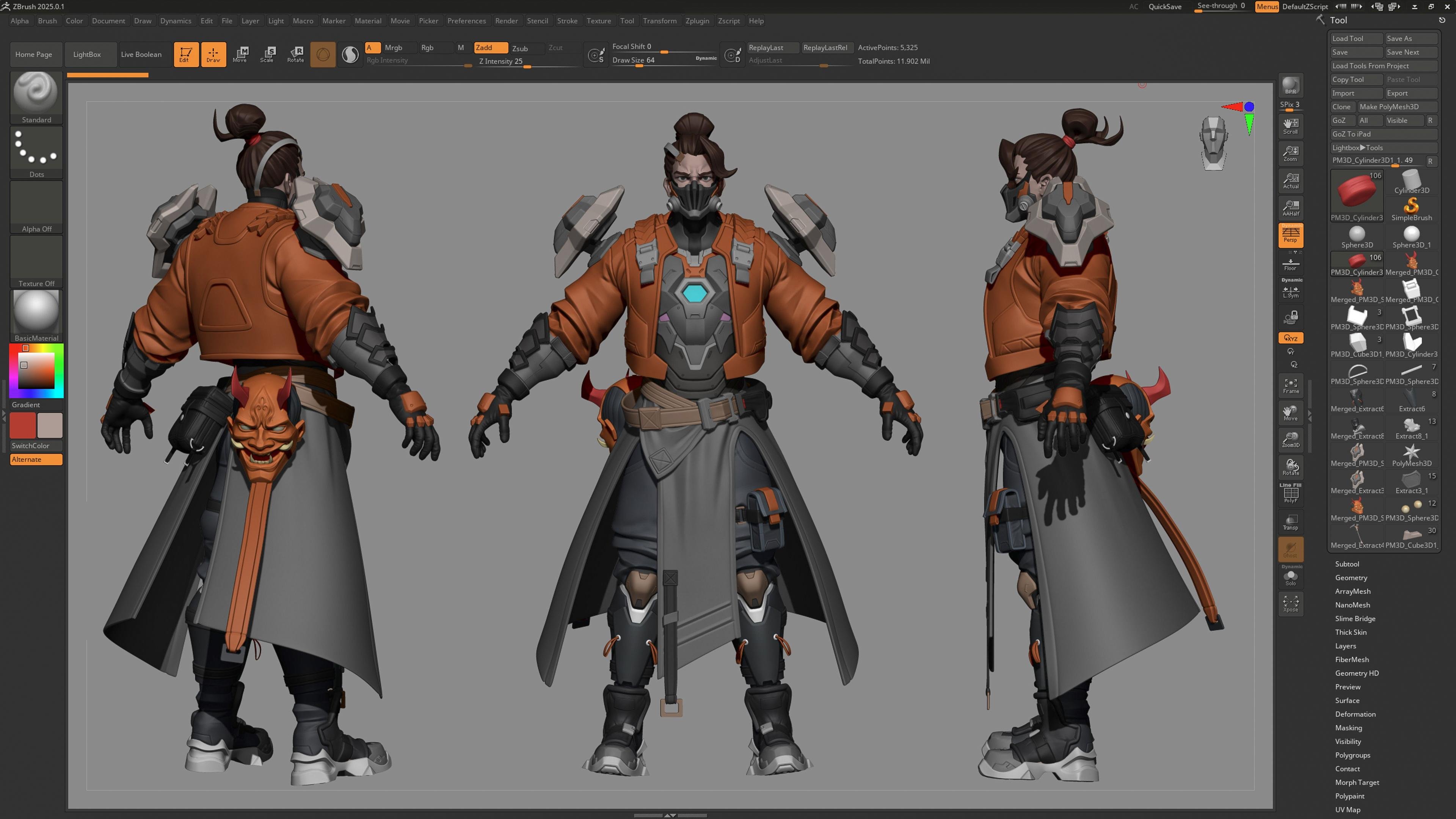 中英文字幕-ZBrush游戏次世代科幻人物高精度角色模型雕刻细化建模教程+工程文件 Creating sci-fi stylized high poly characters in Zbrush a4adc0e8.jpg
