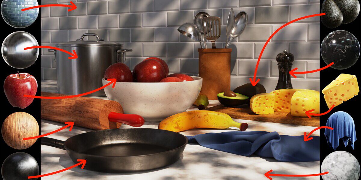 335组Blender常用程序化金属玻璃塑料岩石布料贴图材质资产预设包 Ultimate Blender Procedural Material Pack image_processing20250831-2-apu86r.jpg