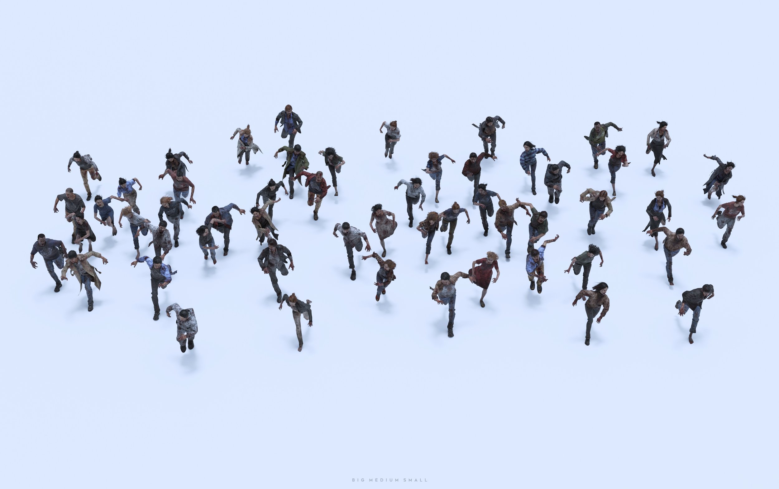 Blender/Unreal/FBX/OBJ末日病毒感染丧尸人群角色3D模型 BigMediumSmall – Infected 10003.jpg