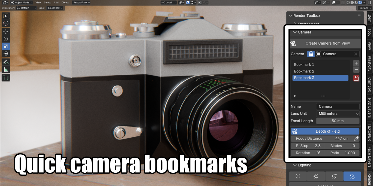 Blender一键HDRI灯光相机特效渲染插件 Render Toolbox V1.2 image_processing20250619-2-mo30yc.png