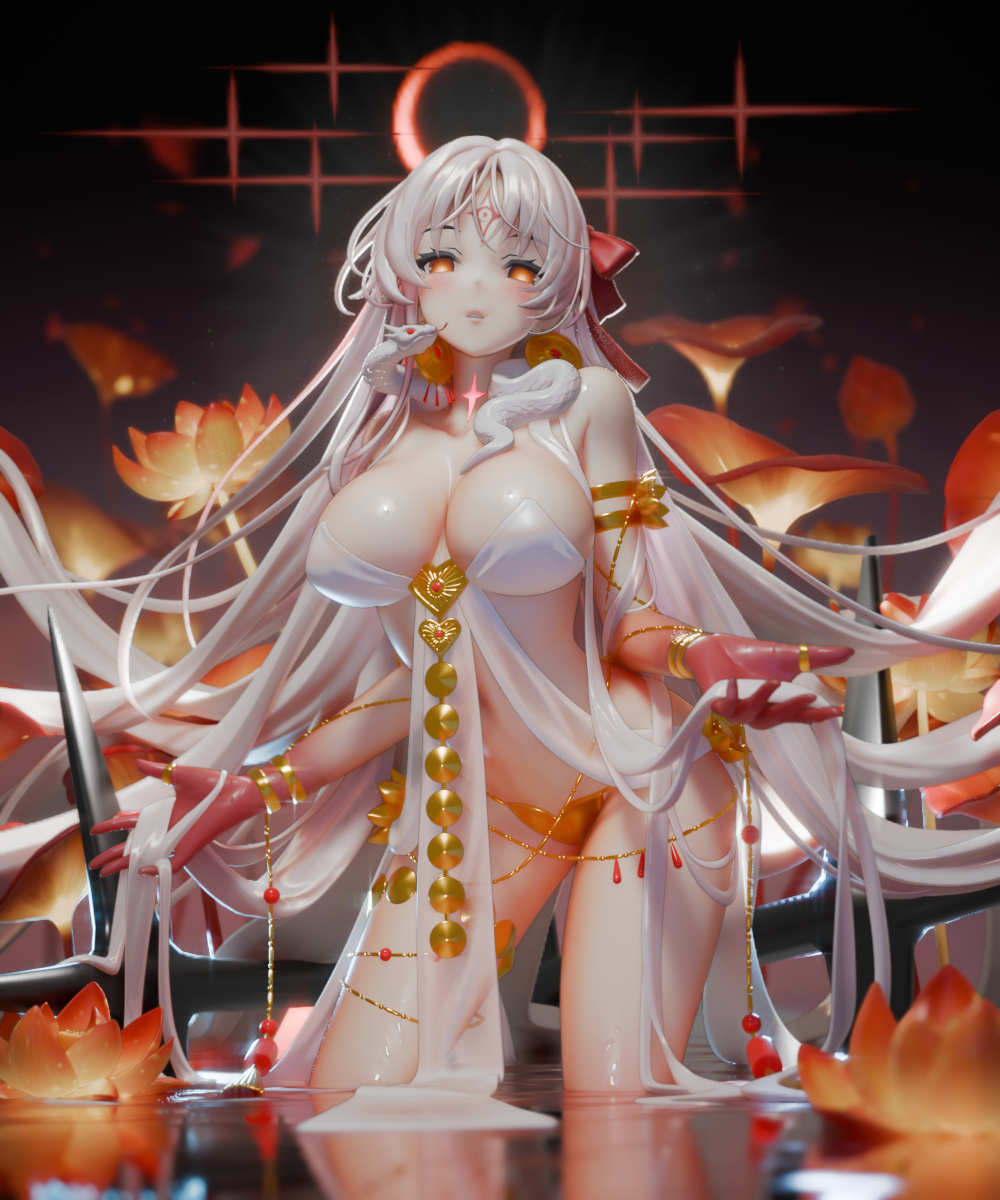 Blender女性角色“杜尔迦”高精度3D模型 Durga 1.png