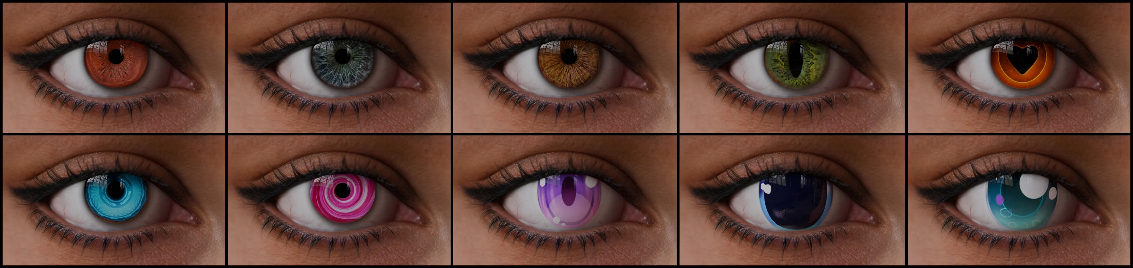 Blender眼球瞳孔生成插件 EyeForge V1.80 (Ultimate Eye Generator Addon for Blender)