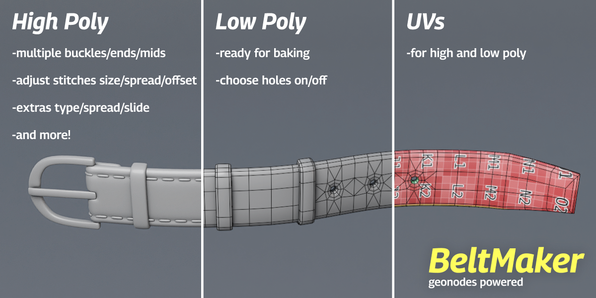 Blender几何节点皮带生成器 Belt Maker v1.6 hplpuvheader2.png